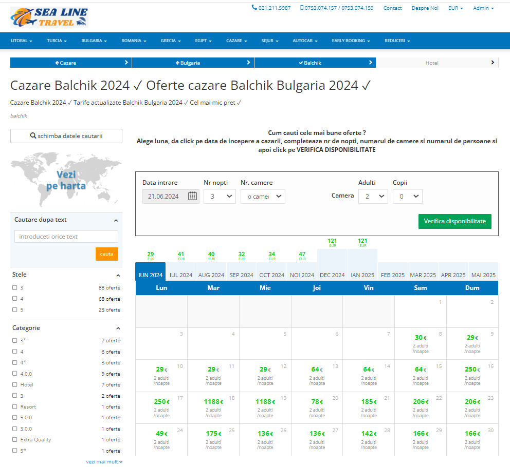 Oferte Cazare Balchik Bulgaria