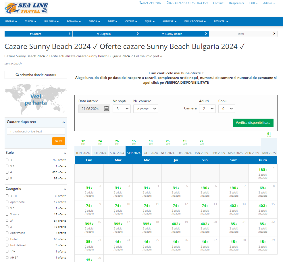 Cazare Sunny Beach Bulgaria